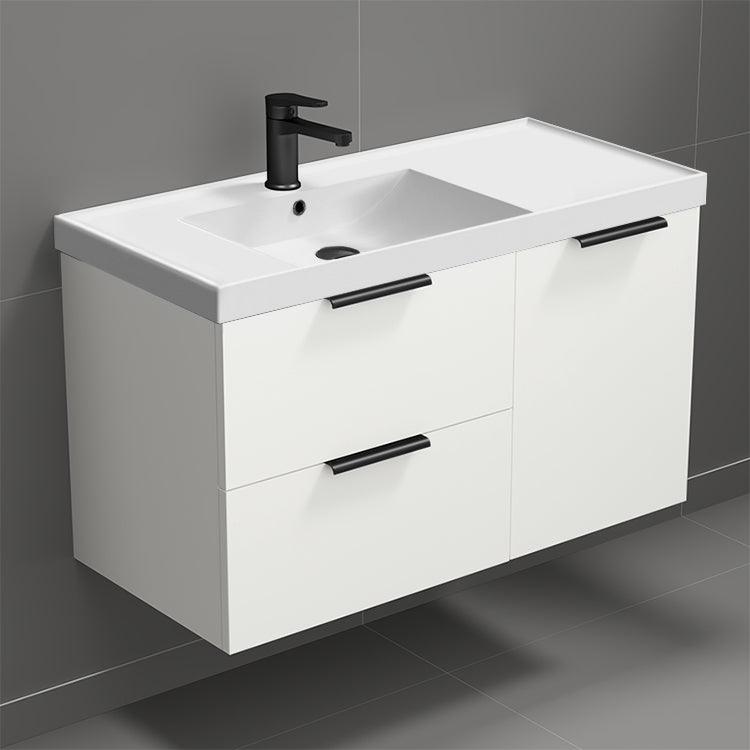 36" Bathroom Vanity, White