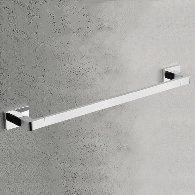 Towel Bar, 25 Inch, Modern, Chrome