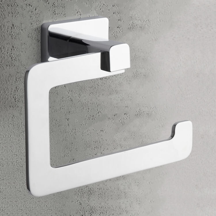 Toilet Paper Holder, Modern, Chrome