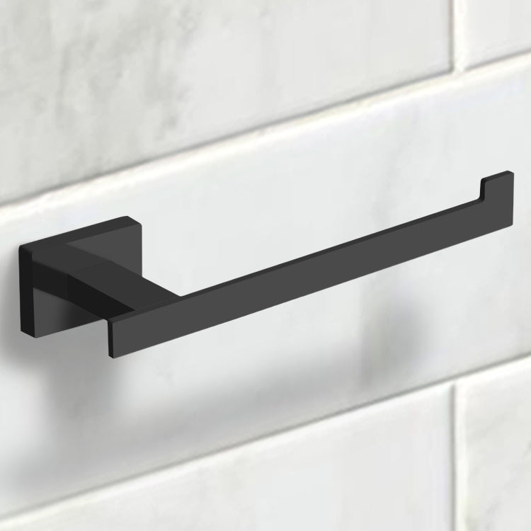 Toilet Paper Holder, Modern, Matte Black