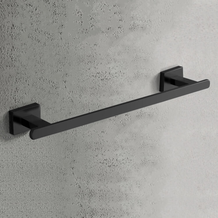 Towel Bar, 12 Inch, Matte Black