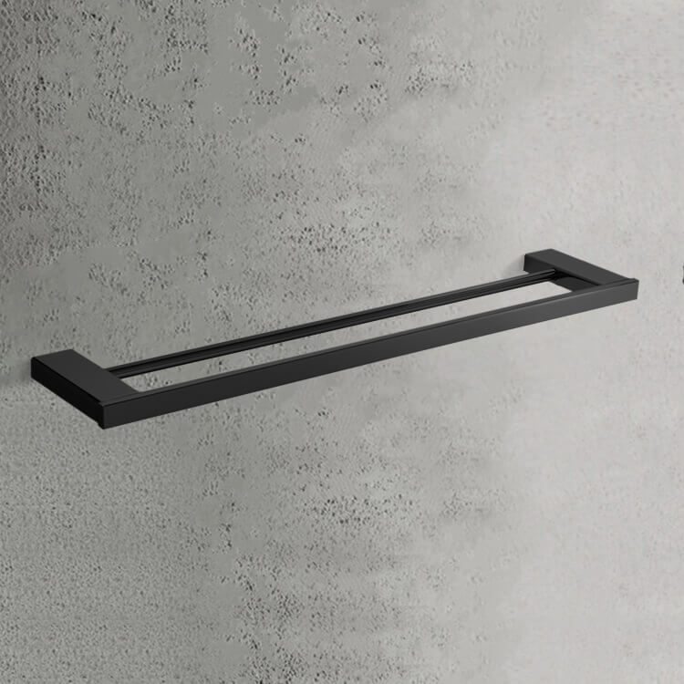 Double Towel Bar, 24 Inch, Modern