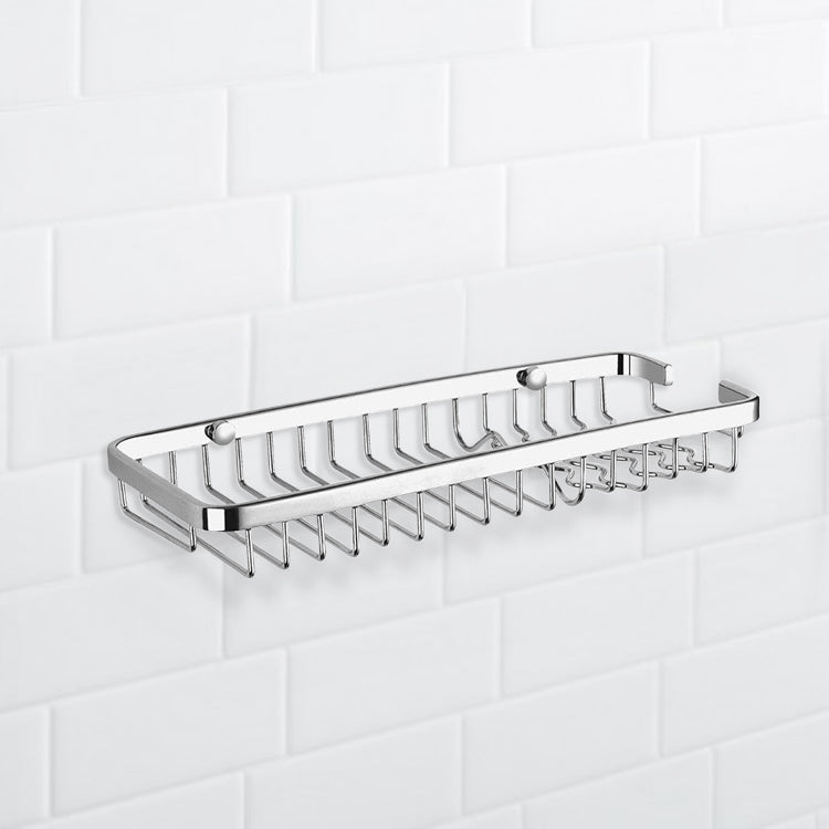 Wall Mounted Chrome Wire Shower Basket