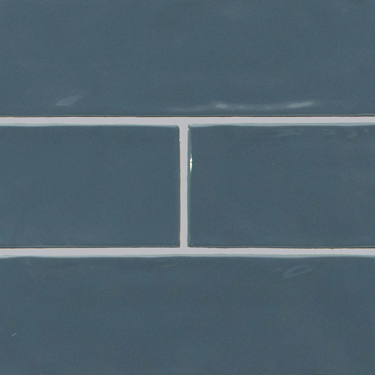 Urbano navy ceramic white subway tile 4x12 glossy  msi collection NURBNAV4X12 product shot angle view