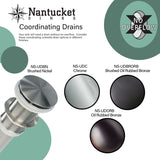 Nantucket Sinks 21 Inch Rectangular Drop-In Ceramic Vanity Sink DI-2114-R