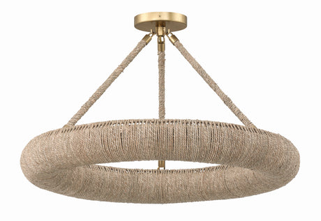 Oakley Integrated LED Soft Gold Semi Flush Mount OAK-7536-SG_CEILING