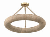 Oakley Integrated LED Soft Gold Semi Flush Mount OAK-7536-SG_CEILING