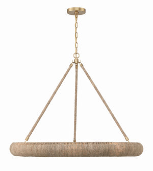 Oakley Integrated LED Soft Gold Chandelier OAK-7538-SG
