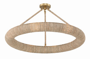 Oakley Integrated LED Soft Gold Semi Flush Mount OAK-7538-SG_CEILING
