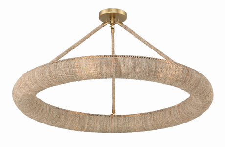 Oakley Integrated LED Soft Gold Semi Flush Mount OAK-7538-SG_CEILING