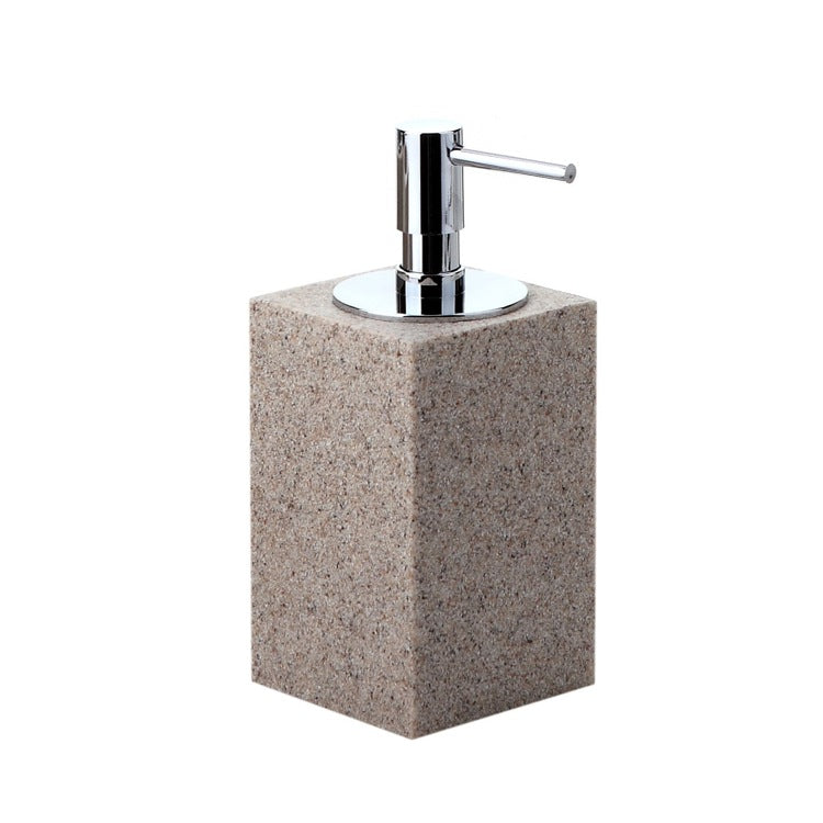 Soap Dispenser, Square, Free Standing, Natural Sand