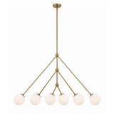 Omni 6 Light Aged Brass Chandelier OMN-3006-AG