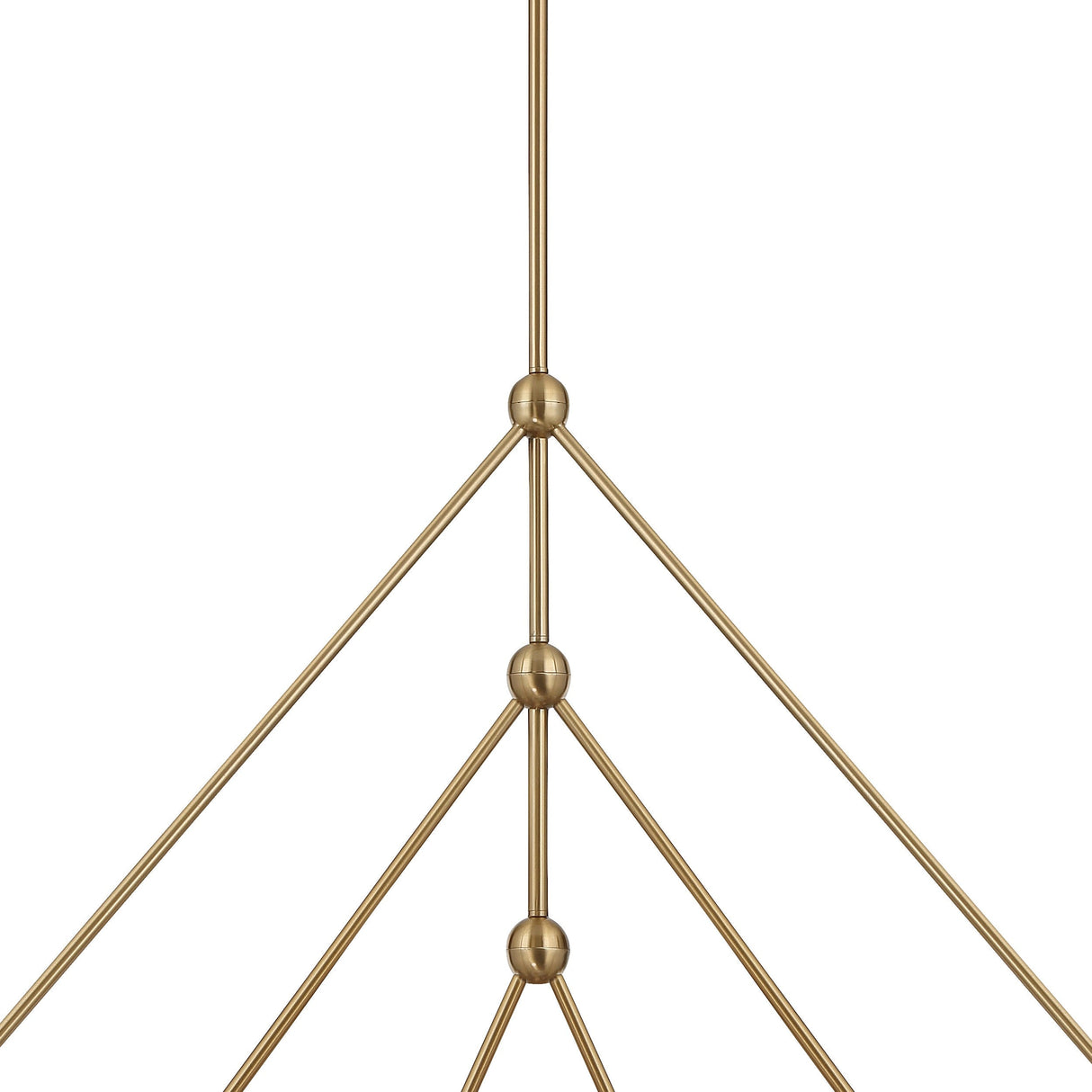 Omni 6 Light Aged Brass Chandelier OMN-3006-AG