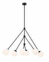 Omni 6 Light Aged Brass Chandelier OMN-3006-AG