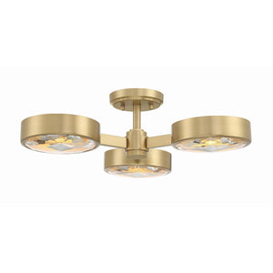 Orson 3 Light Modern Gold Semi Flush Mount ORS-733-MG