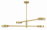 Orson 4 Light Modern Gold Chandelier ORS-734-MG