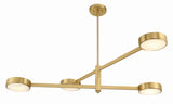 Orson 4 Light Modern Gold Chandelier ORS-734-MG