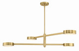 Orson 4 Light Modern Gold Chandelier ORS-734-MG-ST