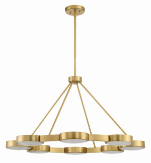 Orson 8 Light Modern Gold Chandelier ORS-738-MG