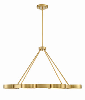 Orson 8 Light Modern Gold Chandelier ORS-738-MG