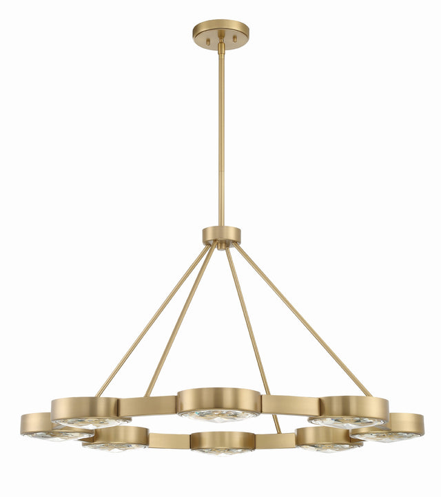 Orson 8 Light Modern Gold Chandelier ORS-738-MG