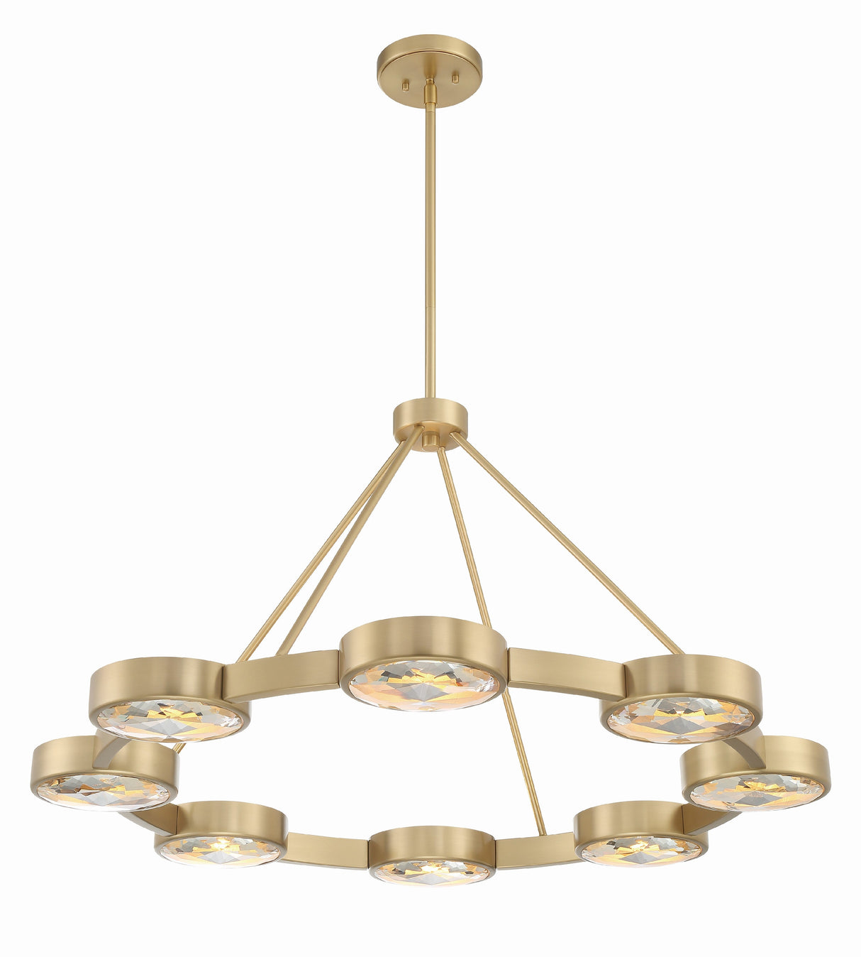 Orson 8 Light Modern Gold Chandelier ORS-738-MG