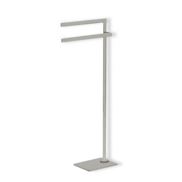 Towel Stand, Satin Nickel, Free Standing