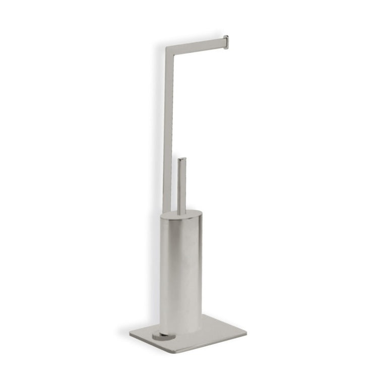 Satin Nickel Free Standing 2-Function Bathroom Butler