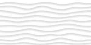 Anatolia 12X24 Linea Oblique Sculpted White Glossy Wall Tile 4000-0045-2 Linea Oblique 12x24 - premium natural stone mosaic tile from Anatolia Tile, available at PoshHaus showroom in Keene, NH