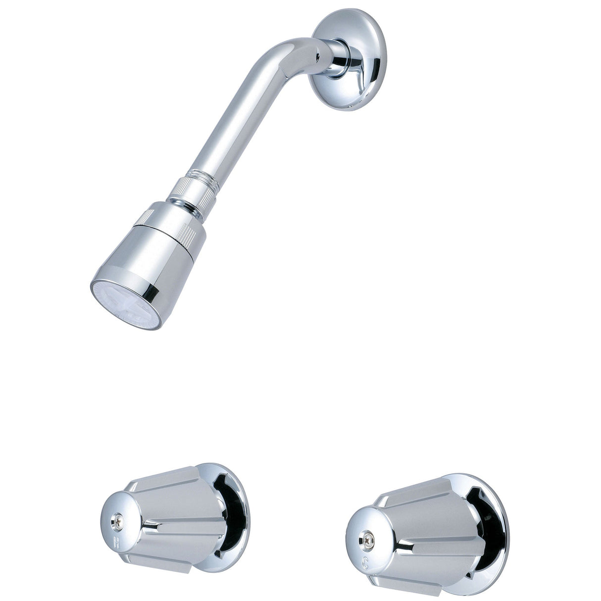 Olympia P-1212 Elite Two Handle Shower Set in Chrome