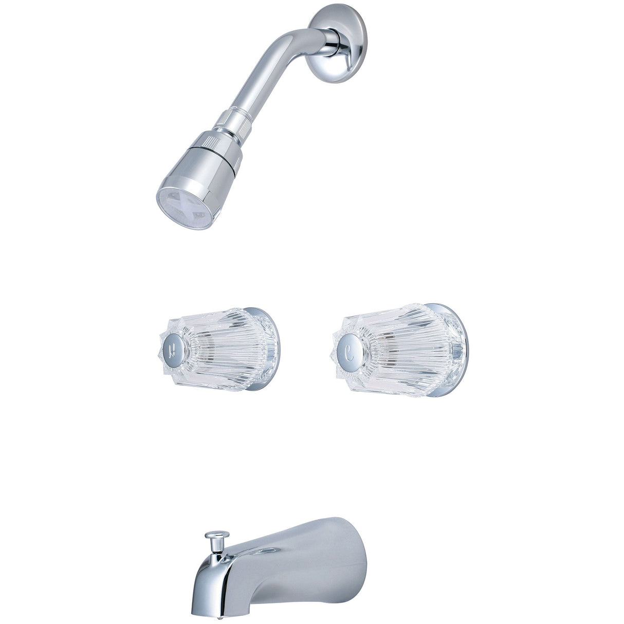 Olympia P-1220 Elite Two Handle Tub/Shower Set in Chrome