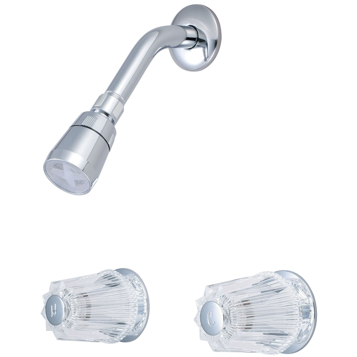 Olympia P-1222 Elite Two Handle Shower Set in Chrome