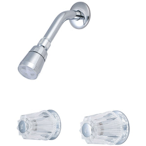 Olympia P-1222 Elite Two Handle Shower Set in Chrome