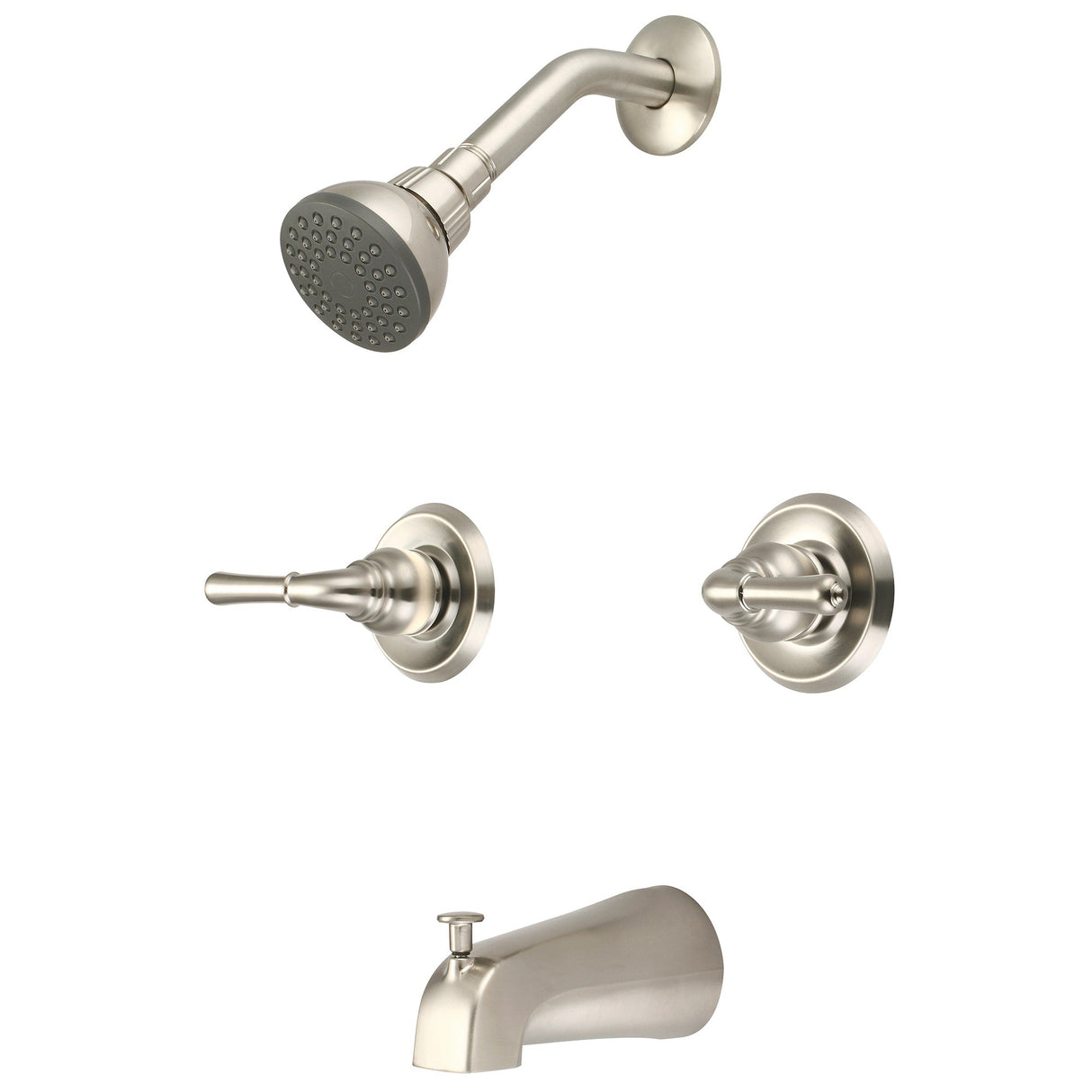 Olympia P-1230-BN Elite Two Handle Tub/Shower Set in Brushed Nickel