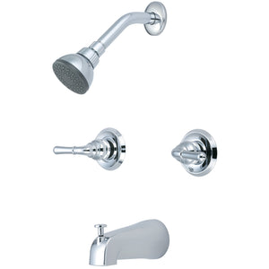 Olympia P-1230 Elite Two Handle Tub/Shower Set in Chrome