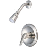 Olympia P-2002-BN Elite Single Handle Shower Set in Brushed Nickel