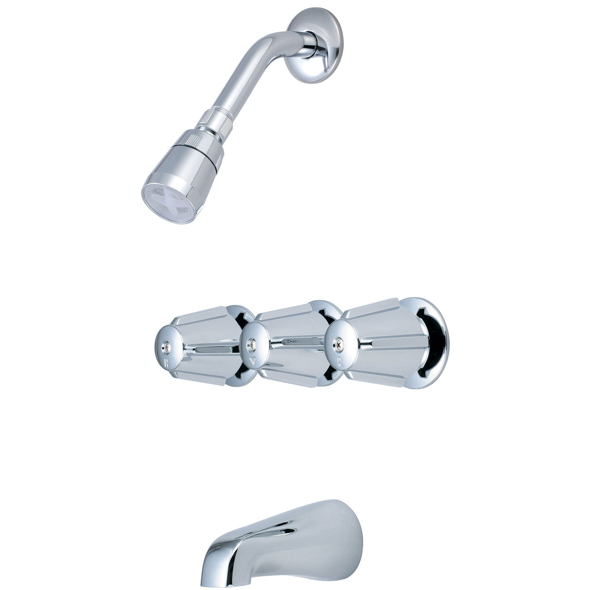 Olympia P-3210 Elite Three Handle Tub/Shower Set in Chrome
