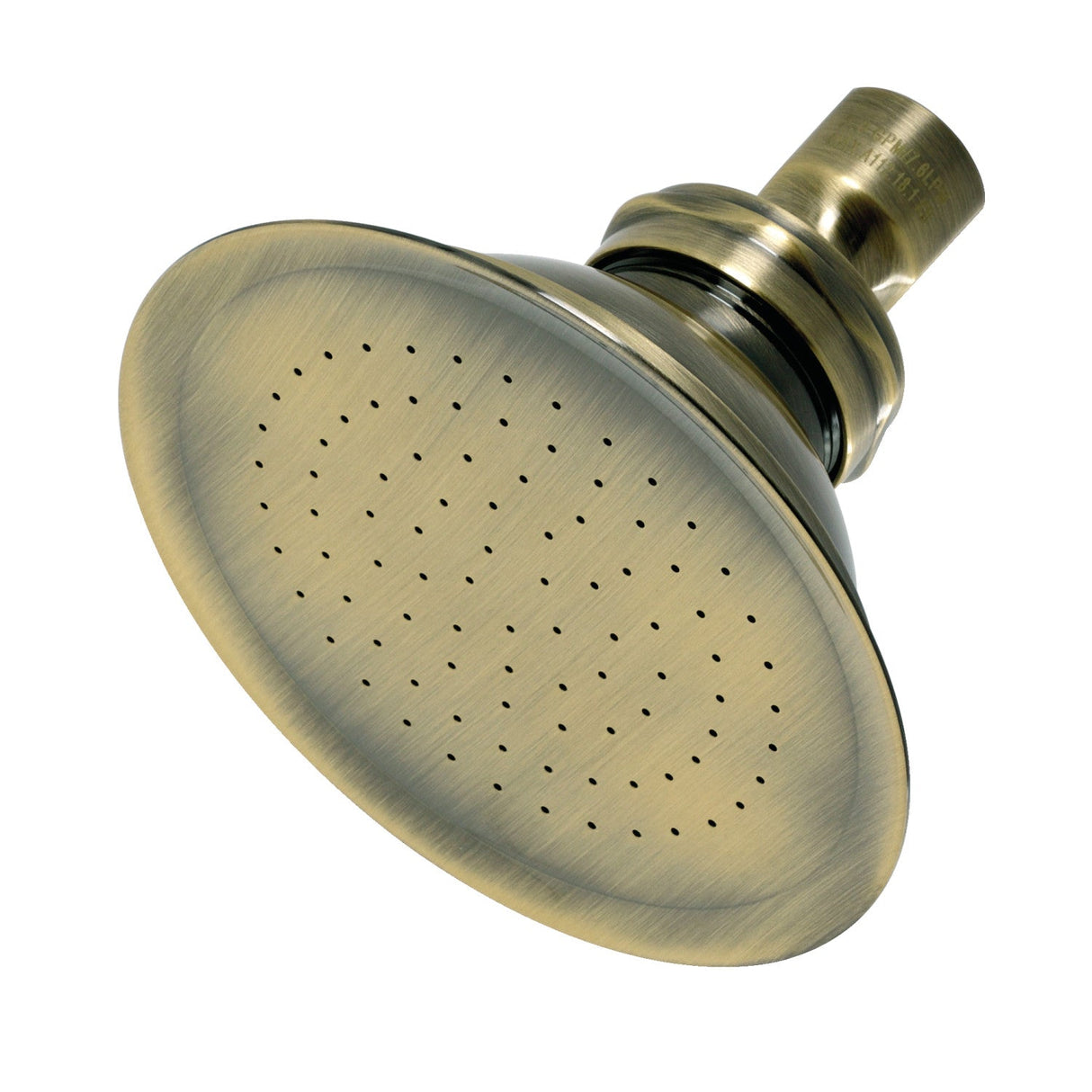 Victorian P10AB 4-13/16 Inch Brass Shower Head, Antique Brass
