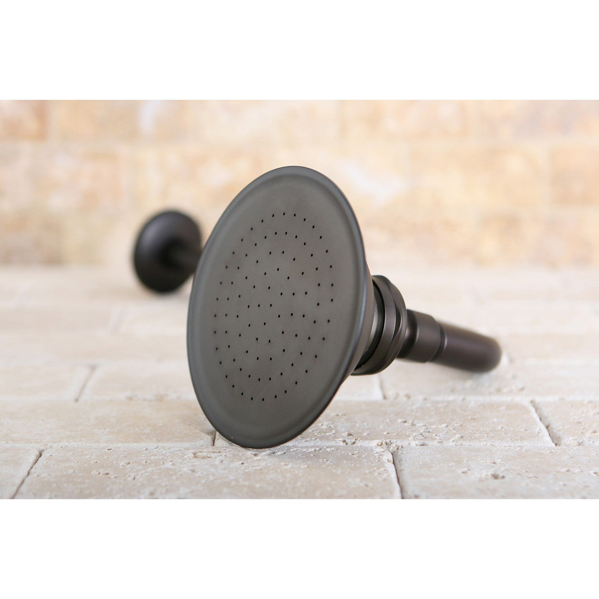 Victorian P10ORBCK 4-7/8 Inch Brass Shower Head with 12-Inch Shower Arm, Oil Rubbed Bronze