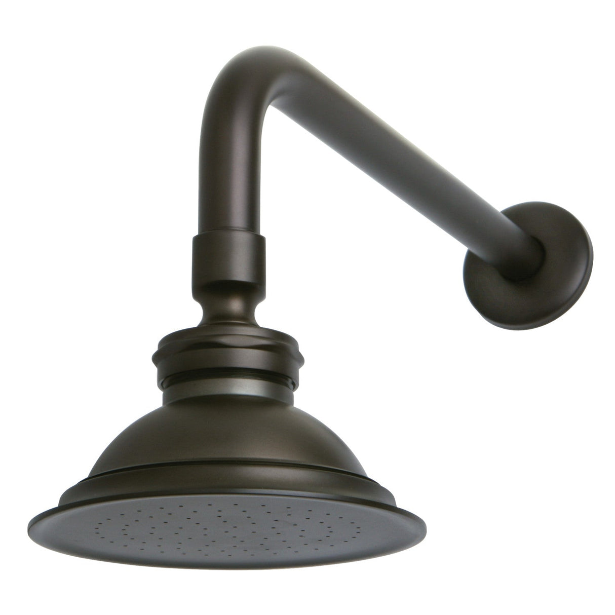 Victorian P10ORBCK 4-7/8 Inch Brass Shower Head with 12-Inch Shower Arm, Oil Rubbed Bronze