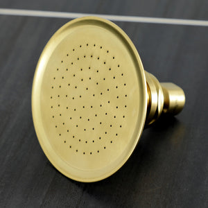 Victorian P10SB 4-13/16 Inch Brass Shower Head, Brushed Brass