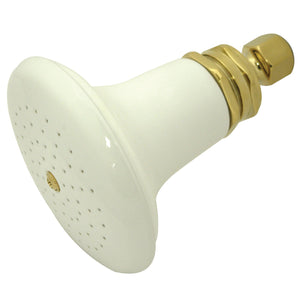 Victorian P50PB 5-1/8 Inch Ceramic Shower Head, Polished Brass