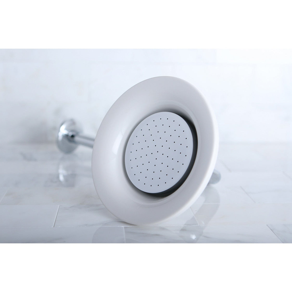 Victorian P60CK 6-1/4 Inch Ceramic Shower Head with 12-Inch Shower Arm, Polished Chrome