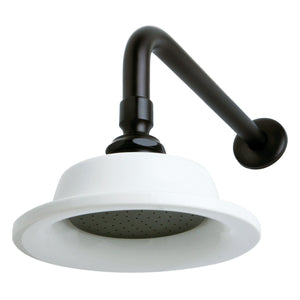 Victorian P60ORBCK 6-1/4 Inch Ceramic Shower Head with 12-Inch Shower Arm, Oil Rubbed Bronze