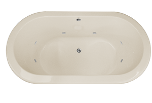 Hydro Systems PAL7036ACO-BIS PALMER 7036 AC W/COMBO SYSTEM- BISCUIT