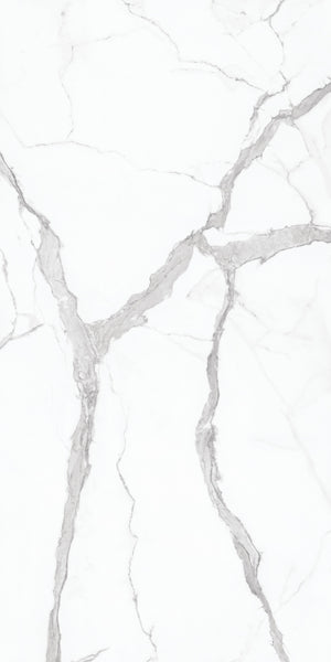 Daltile Elemental Selection Statuario Slab 63x126 Glossy 6MM Porcelain Slab CM0363126DB1L