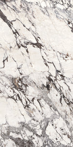 Daltile Elemental Selection Calacatta Aries Slab 64x127 Glossy 12MM FC1 Porcelain Slab