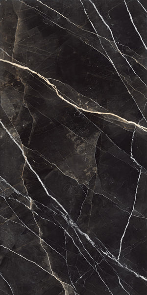 Daltile Elemental Selection Zebra Calacatta Slab 63x126 Glossy 6MM FC1 Porcelain Slab CM5963126DBF11L
