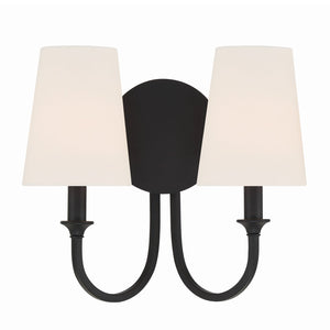 Payton 2 Light Black Forged Sconce PAY-922-BF