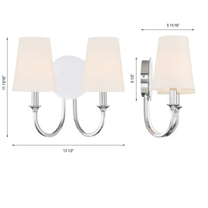 Payton 2 Light Black Forged Sconce PAY-922-BF